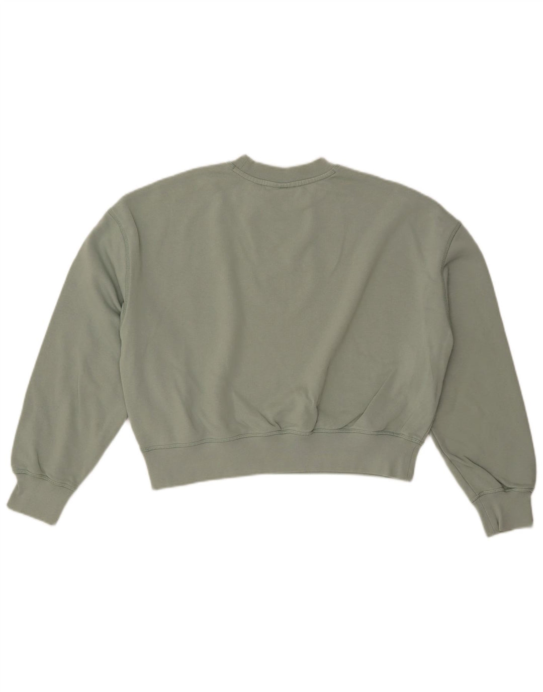 DICKIES Womens Oversized Crop Graphic Sweatshirt Jumper UK 14 Medium Green