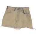 LEVI'S Womens Distressed Mini Denim Skirt W28 Medium  Blue Cotton