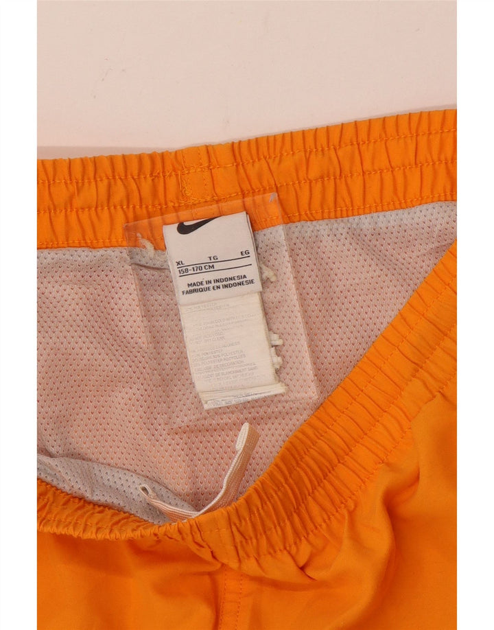 NIKE Boys Swimming Shorts 13-14 Years XL Orange Polyester