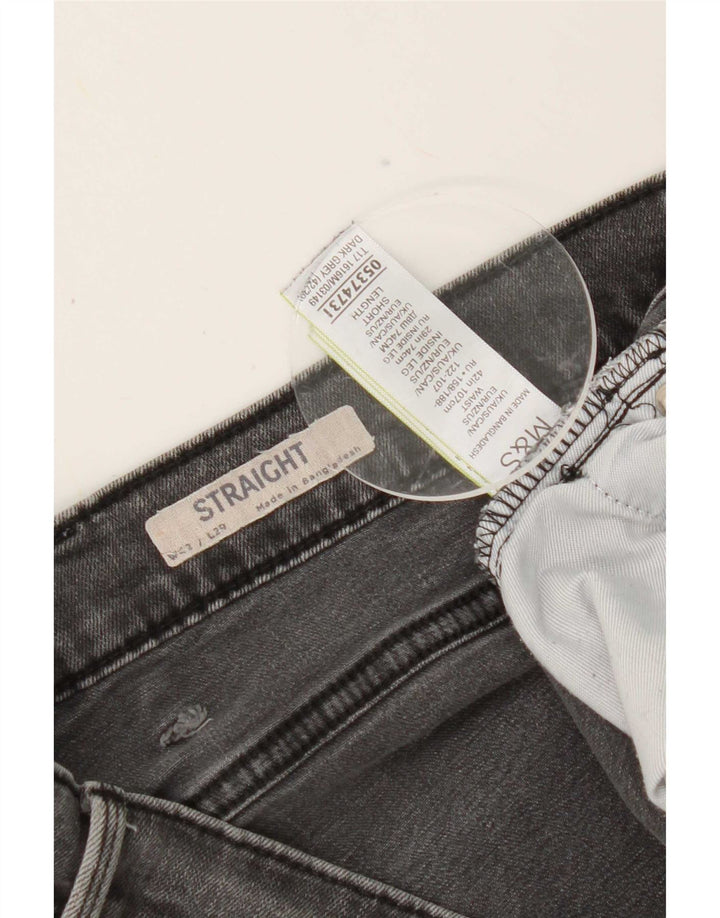 Marks & Spencer Mens Straight Jeans W42 L29 Grey Cotton