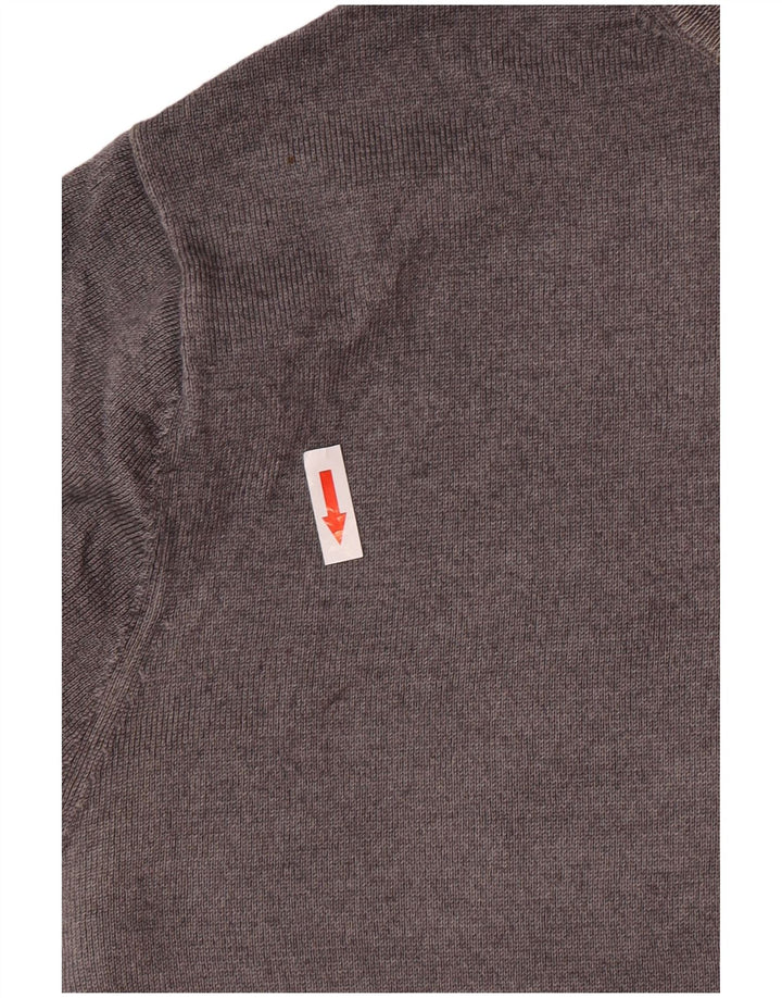 Ungaro Mens Crew Neck Jumper Sweater IT 48 Small Grey Wool