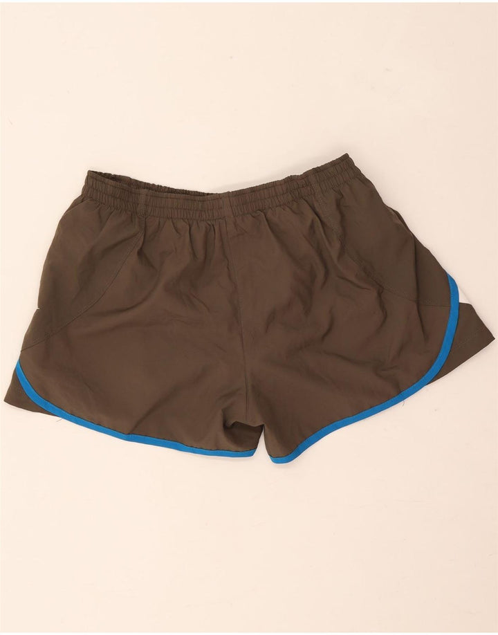 Nike Mens Sport Shorts Large Brown Colourblock Polyester