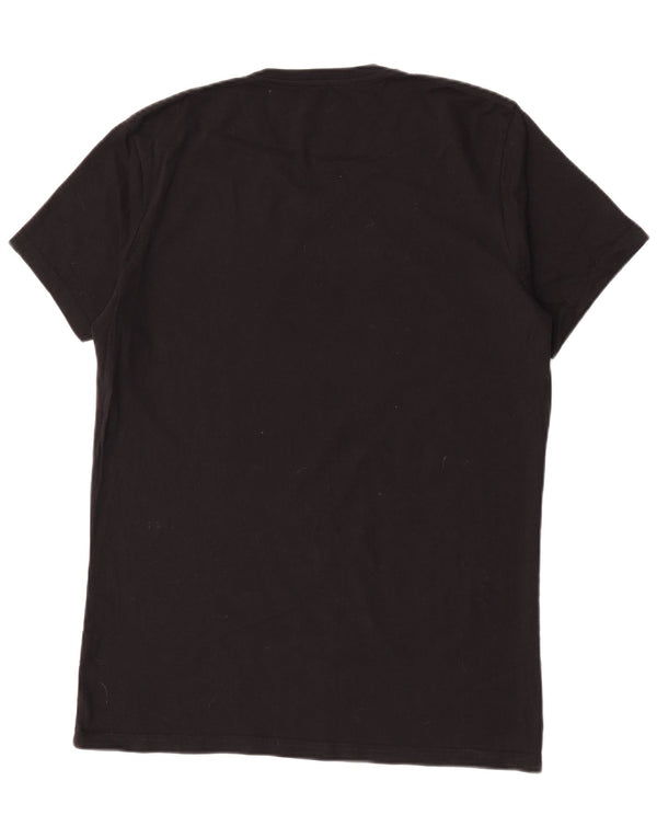 PEPE Jeans Mens Slim Fit Graphic T-Shirt Top 2XL Black