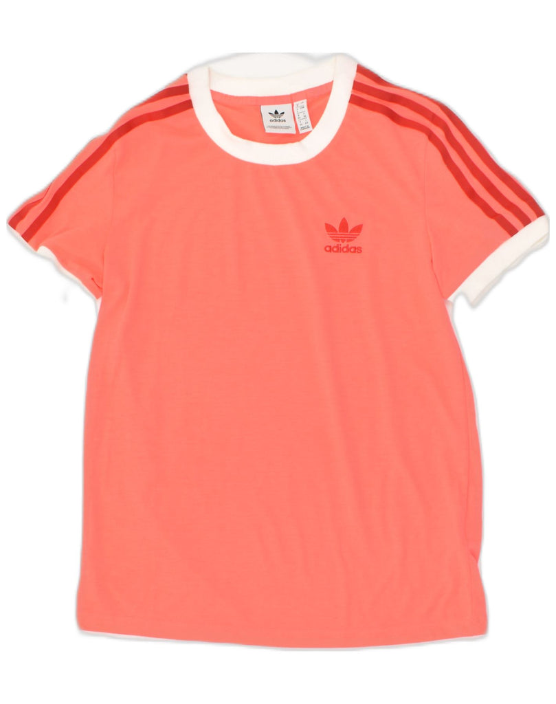 ADIDAS Womens T-Shirt Top UK 8 Small  Pink Polyester | Vintage Adidas | Thrift | Second-Hand Adidas | Used Clothing | Messina Hembry 