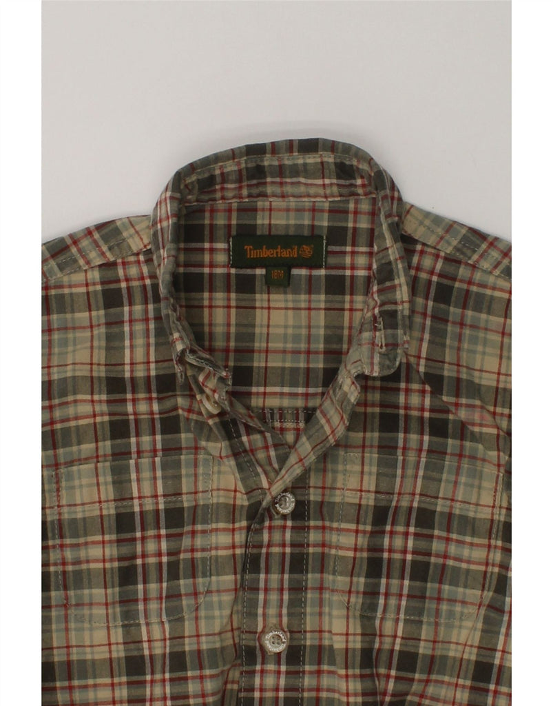 TIMBERLAND Baby Boys Shirt 12-18 Months Brown Check Cotton | Vintage Timberland | Thrift | Second-Hand Timberland | Used Clothing | Messina Hembry 