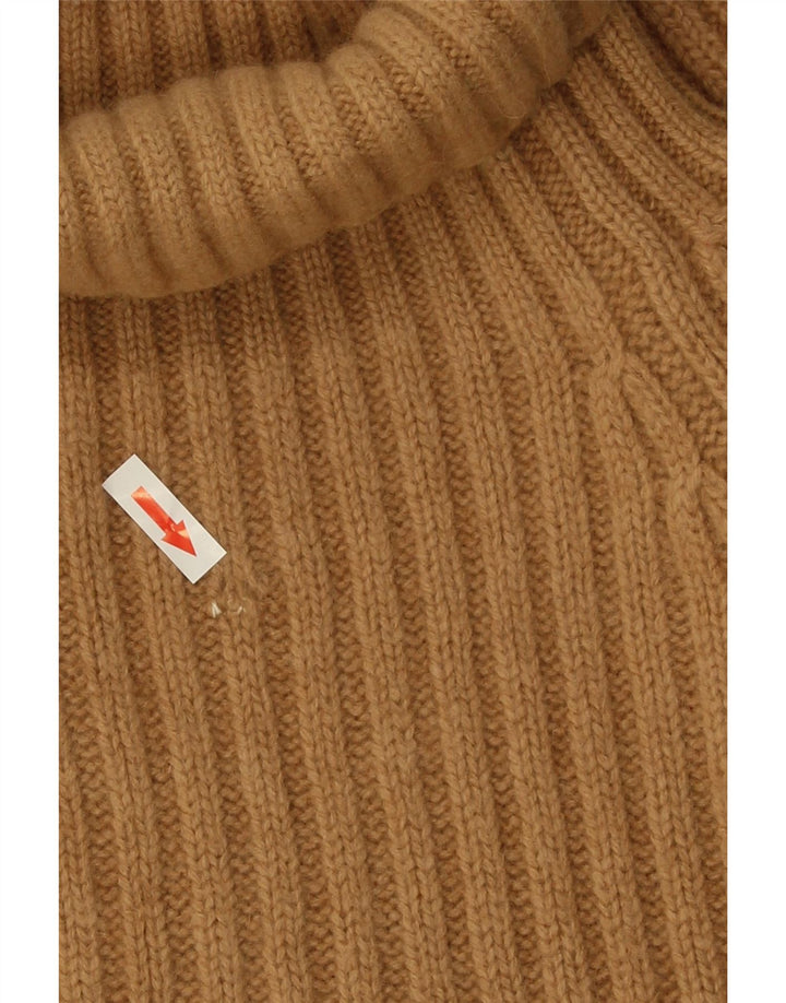 Etro Womens Roll Neck Jumper Sweater UK 14 Medium Beige