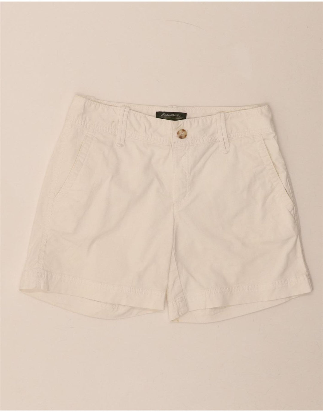 EDDIE BAUER Womens Chino Shorts US 4 Small W30  White Cotton Vintage Eddie Bauer and Second-Hand Eddie Bauer from Messina Hembry 