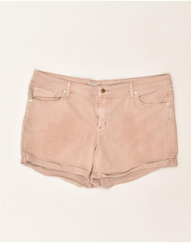 MOSSIMO Womens Mid Rise Denim Shorts US 18 2XL  W40  Beige Cotton | Vintage Mossimo | Thrift | Second-Hand Mossimo | Used Clothing | Messina Hembry 