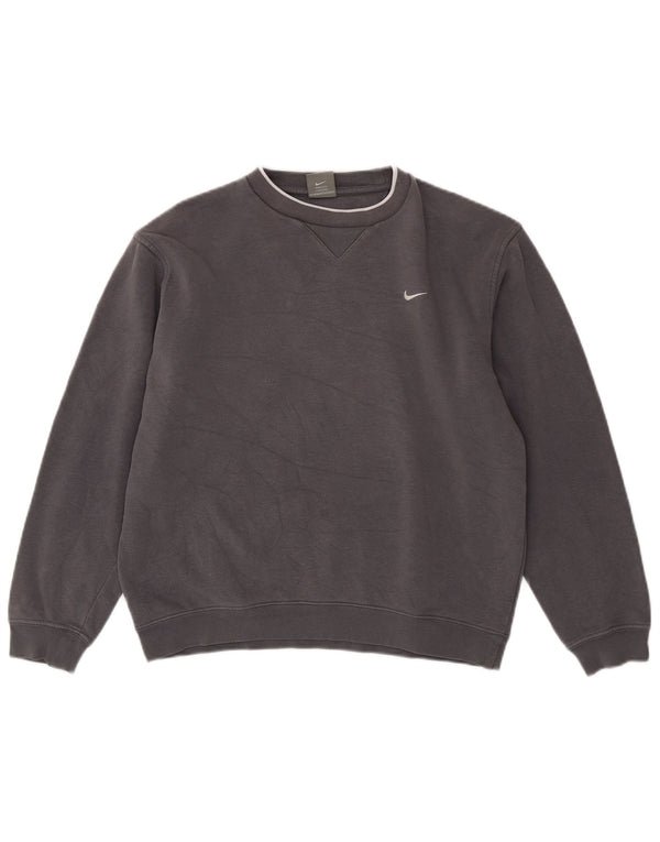 Nike Boys Sweatshirt Jumper 12-13 Years Large  Grey Cotton