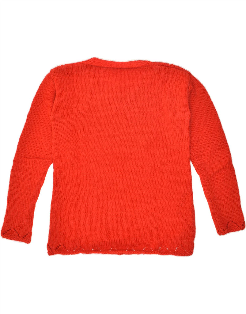 VINTAGE Womens Crew Neck Jumper Sweater UK 14 Large Red Vintage Vintage and Second-Hand Vintage from Messina Hembry 