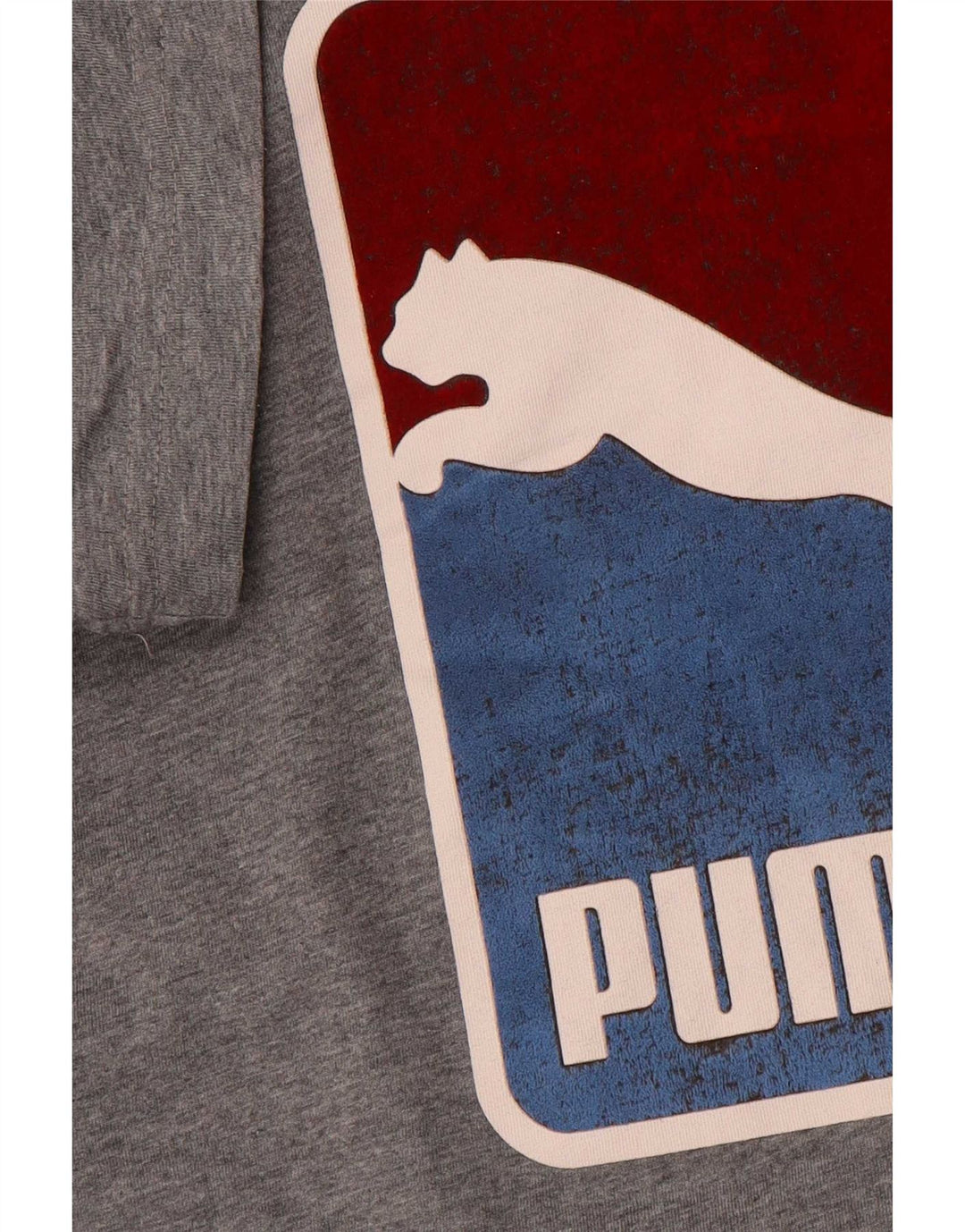 Puma Mens Graphic T-Shirt Top Large Grey