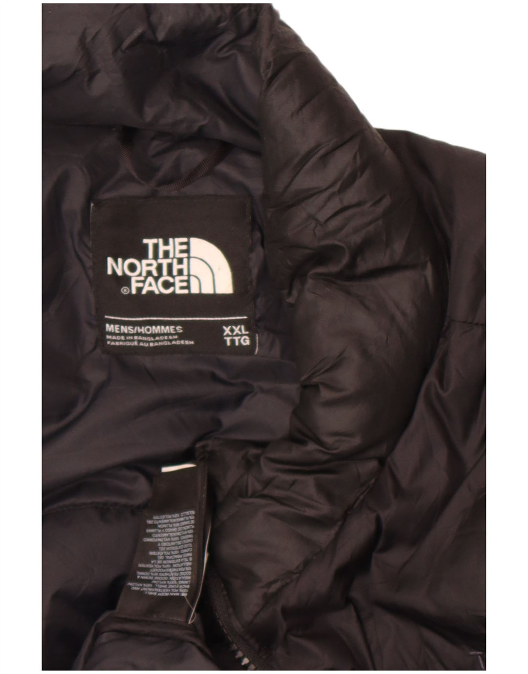 The North Face Mens Padded Jacket UK 44 2XL Black Polyester