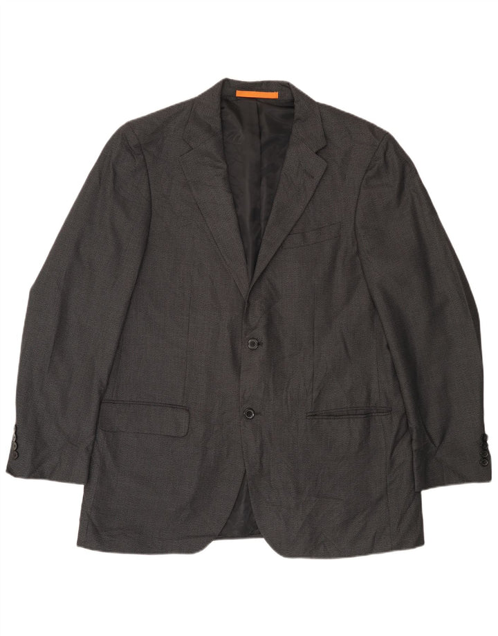 DOCKERS Mens 2 Button Blazer Jacket UK 42 XL Grey Polyester