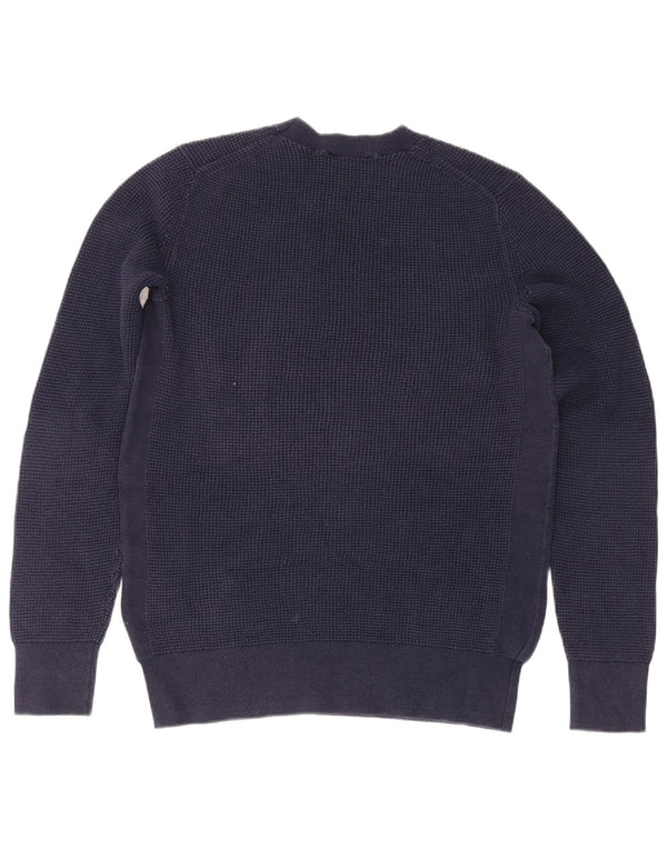 Gap Womens Crew Neck Jumper Sweater UK 6 XS Navy Blue Cotton