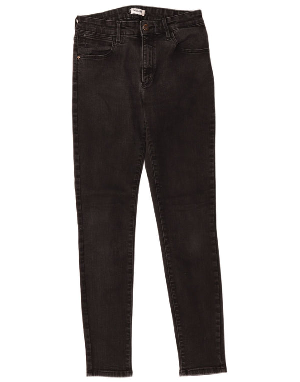 Wrangler Womens Skinny Jeans W30 L32 Black Cotton