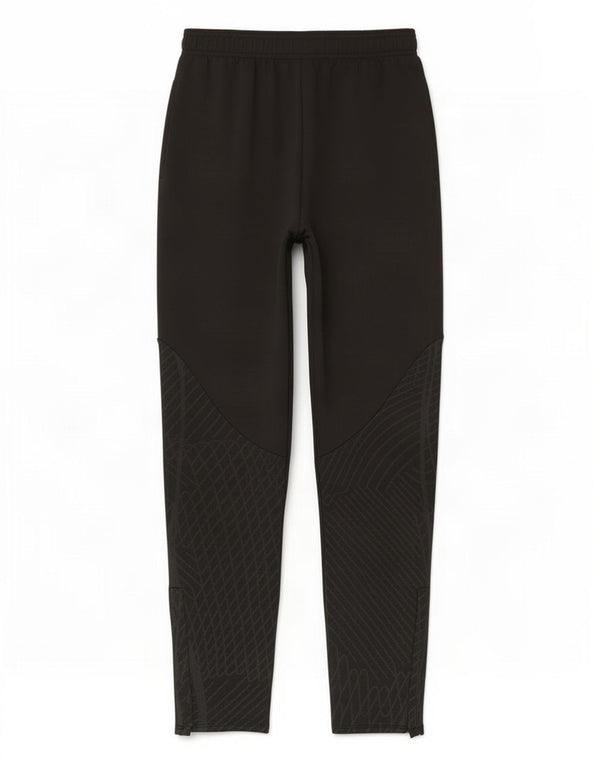 Nike Boys Dri Fit Slim Tracksuit Trousers 12-13 Years Large Black Geometric