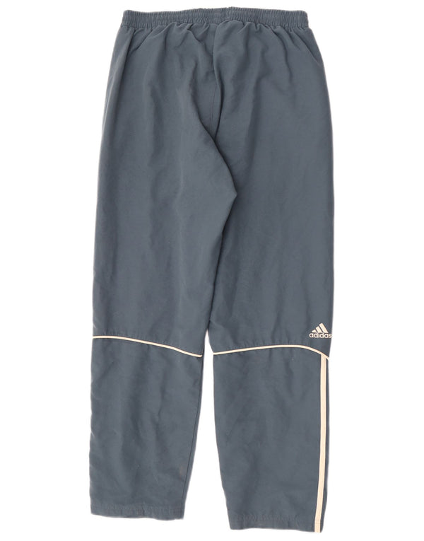 Adidas Mens Tracksuit Trousers Medium Blue Polyester