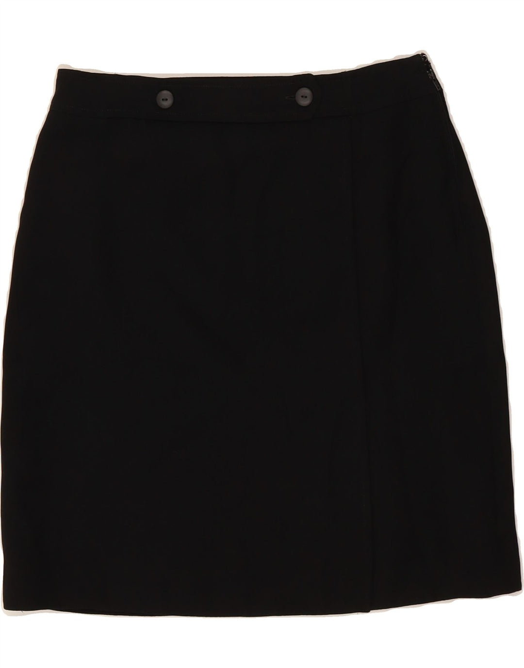 MARELLA Womens A-Line Skirt UK 14 Medium W30  Black Acetate Vintage Marella and Second-Hand Marella from Messina Hembry 