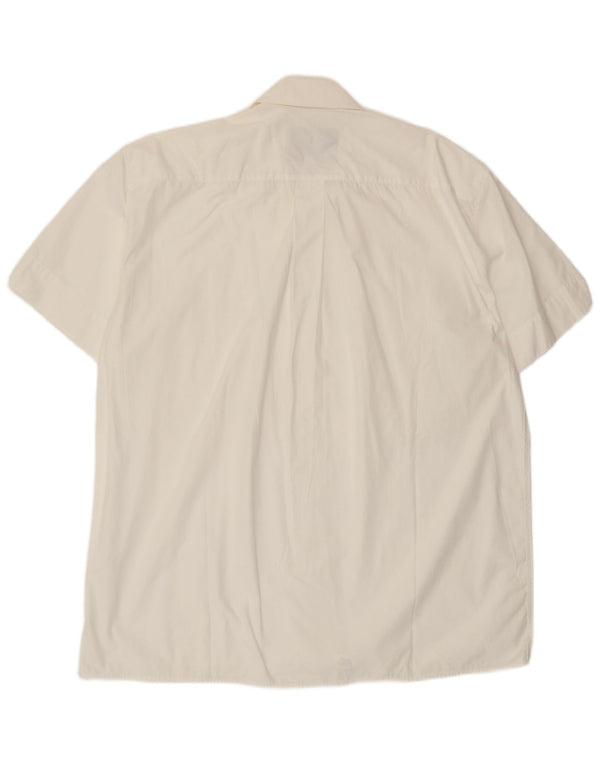 Armata Di Mare Mens Short Sleeve Shirt Size 48 2XL White Cotton
