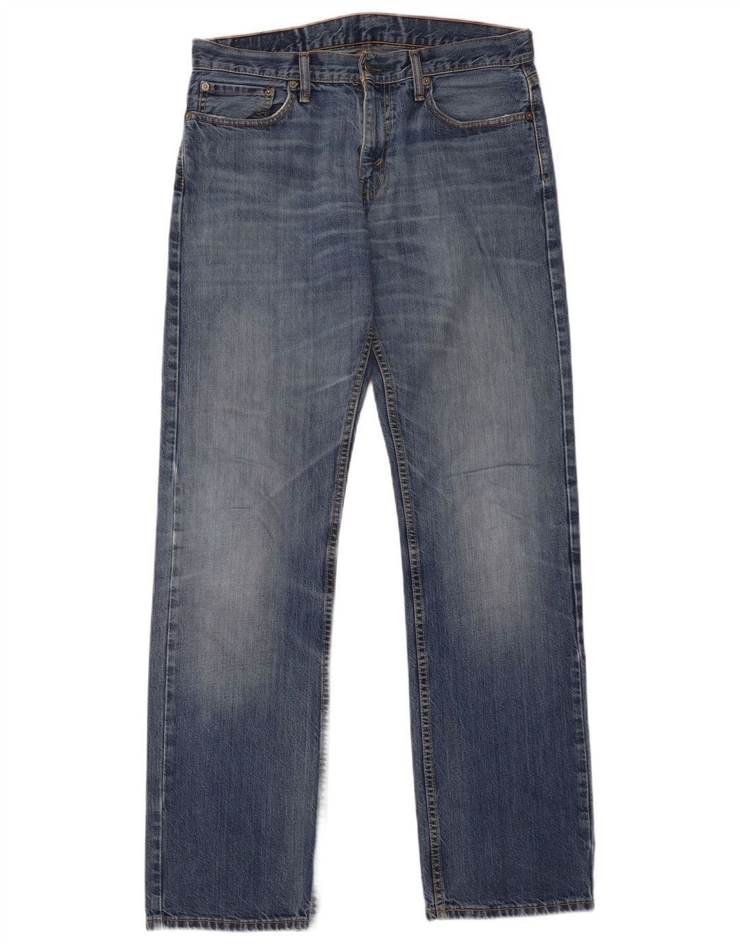 Levi's Mens 514 Straight Jeans W33 L34 Blue Cotton