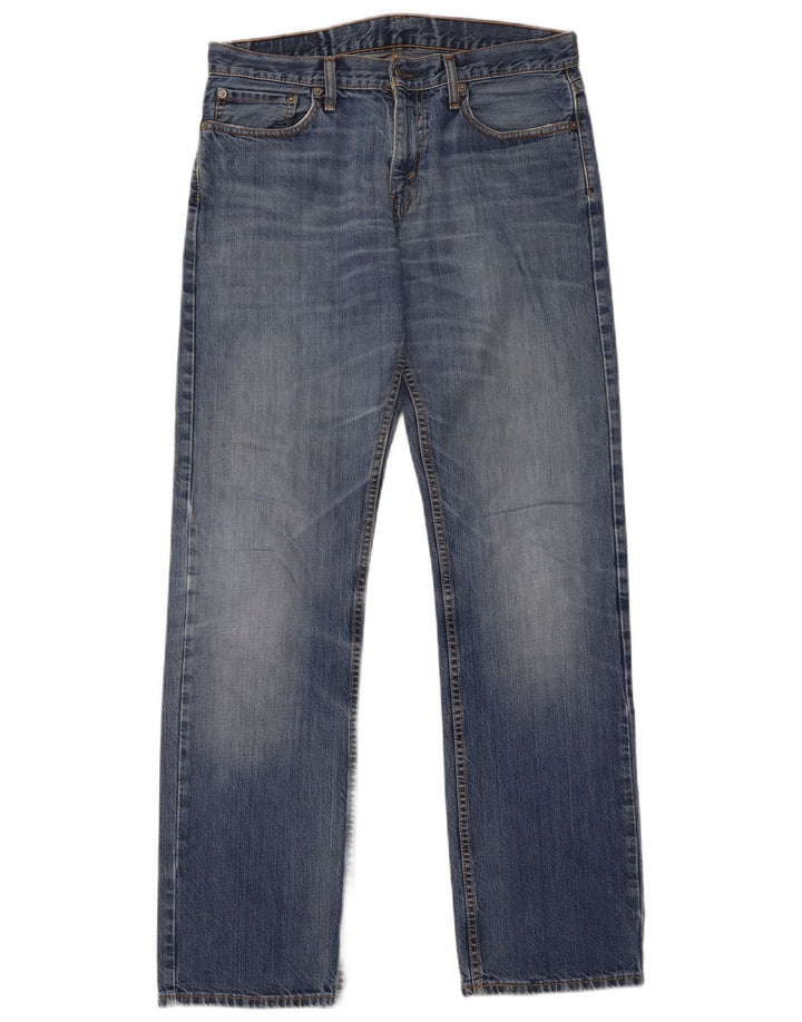 Levi's Mens 514 Straight Jeans W33 L34 Blue Cotton