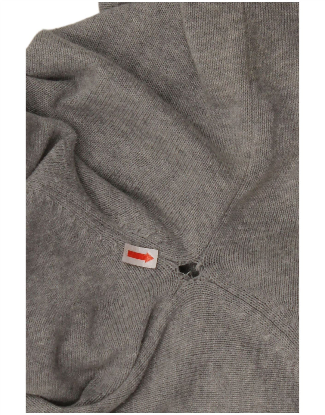 NAUTICA Mens Zip Neck Jumper Sweater XL Grey Argyle/Diamond Cotton