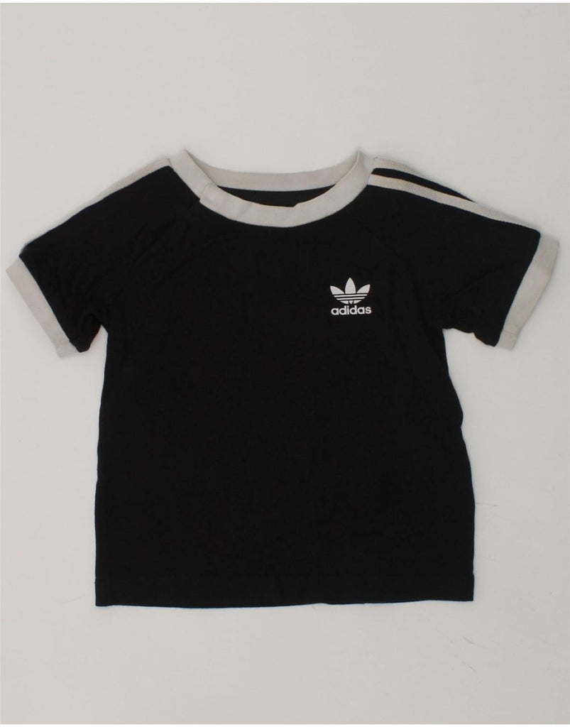 ADIDAS Baby Boys Graphic T-Shirt Top 9-12 Months Black | Vintage Adidas | Thrift | Second-Hand Adidas | Used Clothing | Messina Hembry 