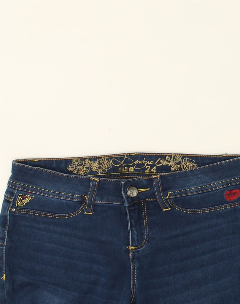 DESIGUAL Womens Skinny Jeans W34 L25 Blue | Vintage Desigual | Thrift | Second-Hand Desigual | Used Clothing | Messina Hembry 