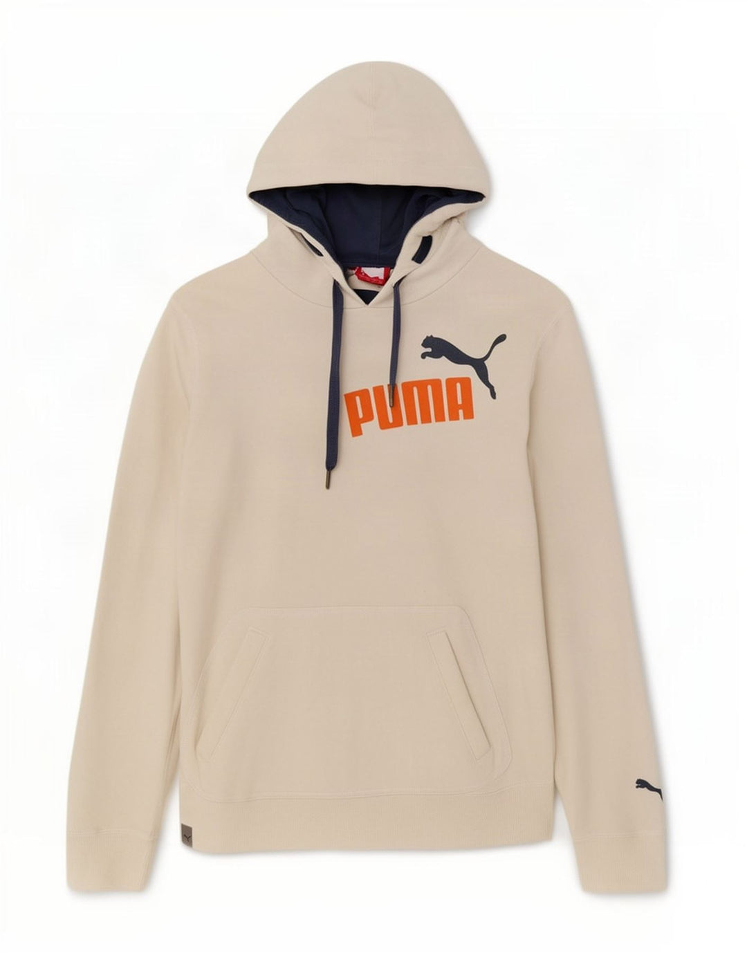 Puma Mens Graphic Hoodie Jumper Medium White