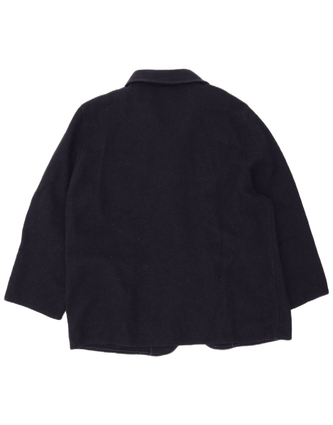 EASY Womens 3/4 Sleeve 4 Button Blazer Jacket IT 46 Large Navy Blue