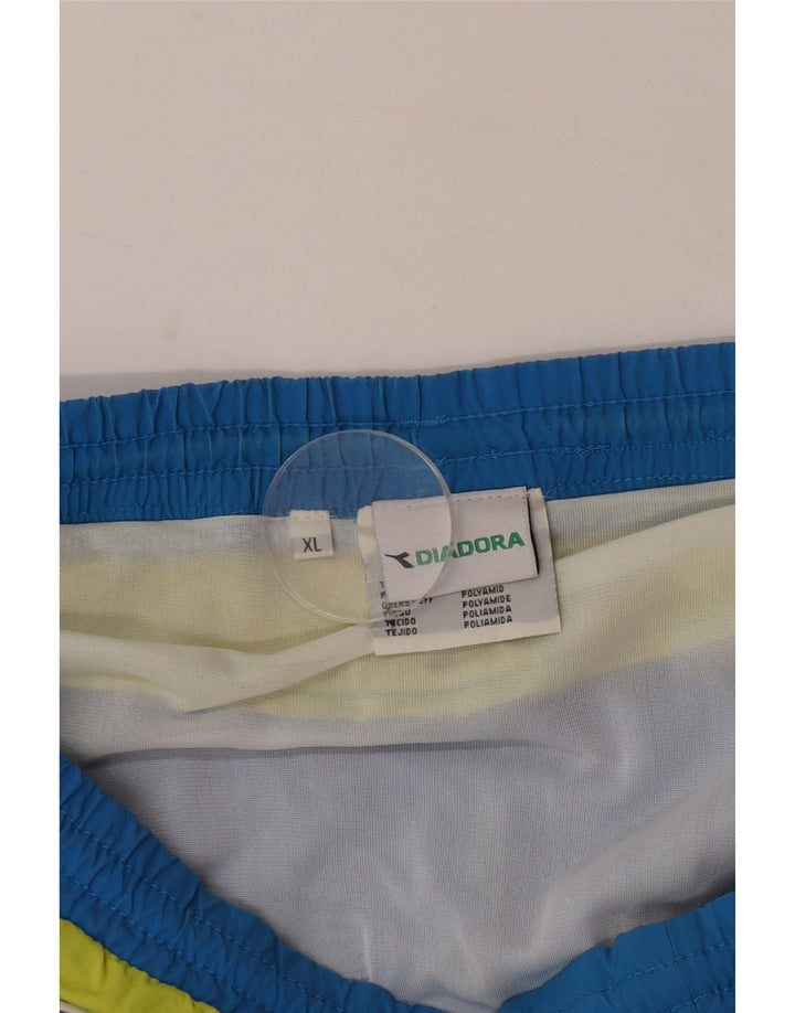 Diadora Mens Swimming Shorts XL Blue Colourblock Polyester
