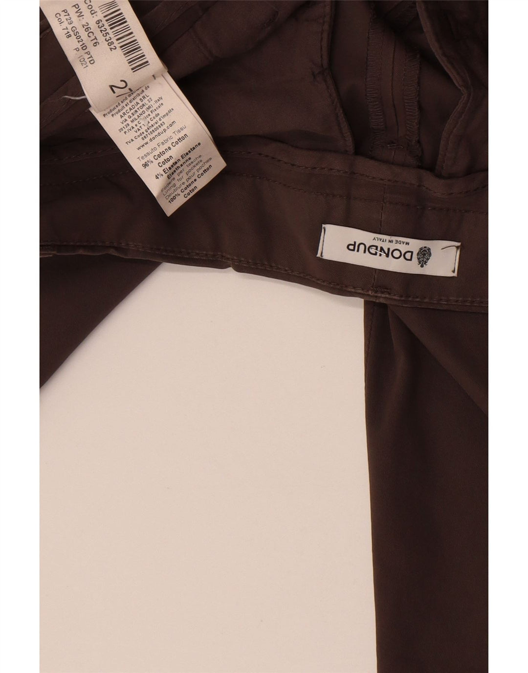 Dondup Womens Slim Chino Trousers W27 L27 Grey Cotton