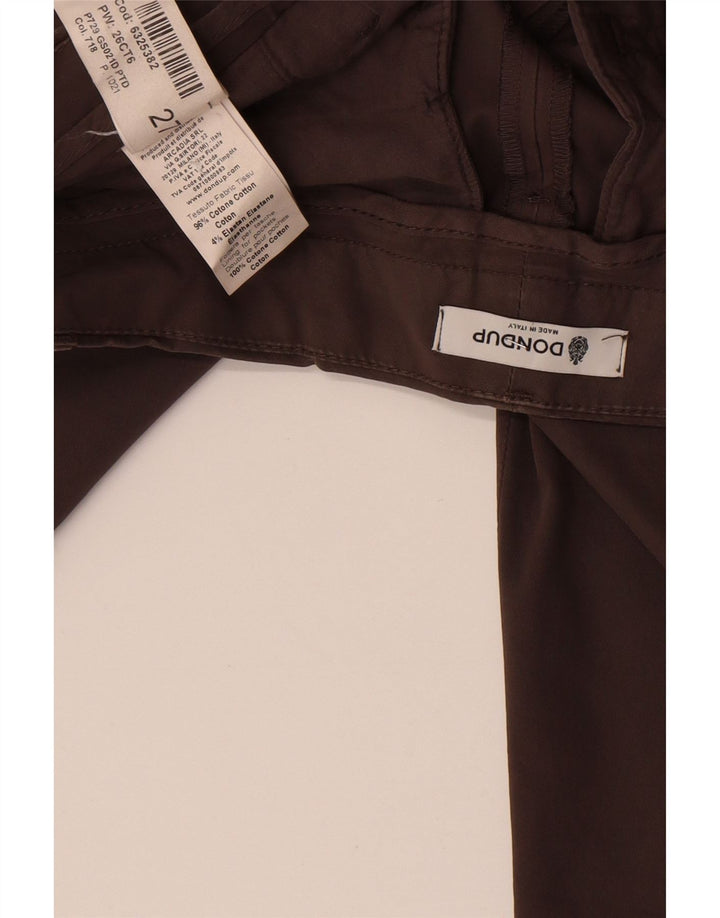 Dondup Womens Slim Chino Trousers W27 L27 Grey Cotton