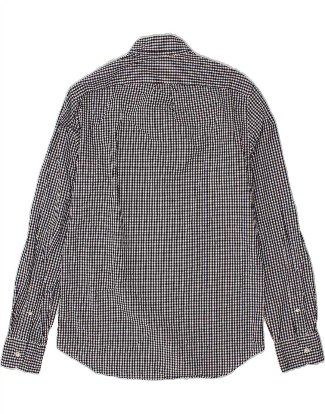 J. CREW Mens Slim Shirt Medium Navy Blue Gingham Cotton Vintage J. Crew and Second-Hand J. Crew from Messina Hembry 