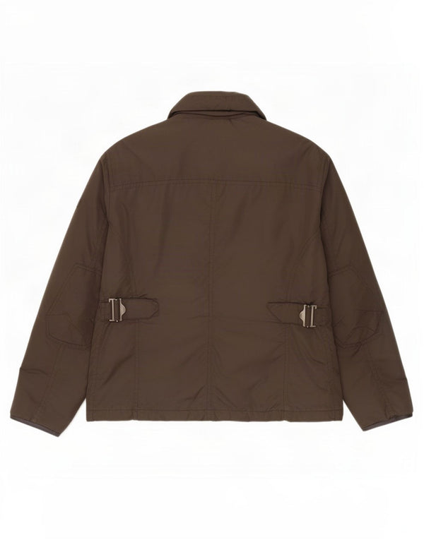 PEUTEREY Mens Utility Jacket UK 44 2XL Brown Polyamide