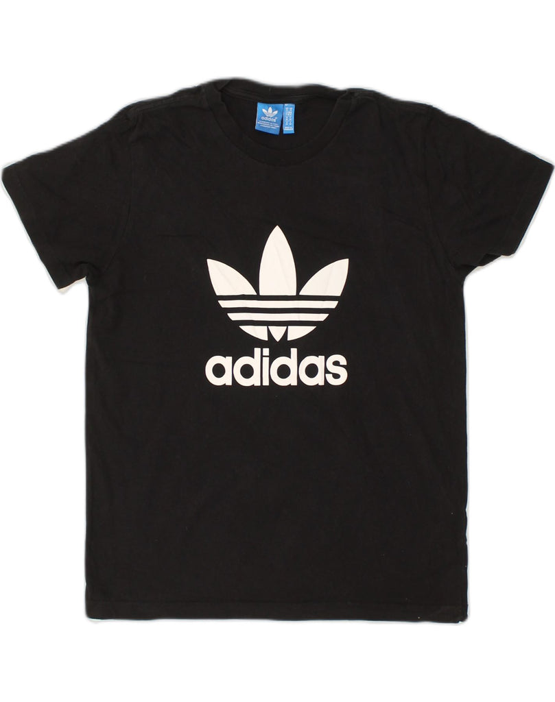 ADIDAS Mens Graphic T-Shirt Top Medium Black Cotton | Vintage Adidas | Thrift | Second-Hand Adidas | Used Clothing | Messina Hembry 