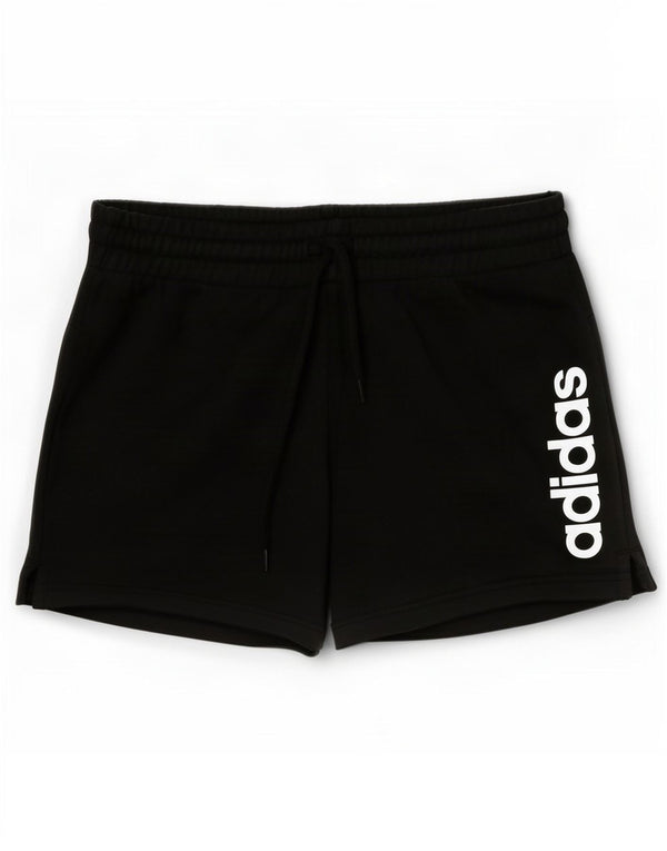Adidas Womens Graphic Sport Shorts UK 8/10 Small Black