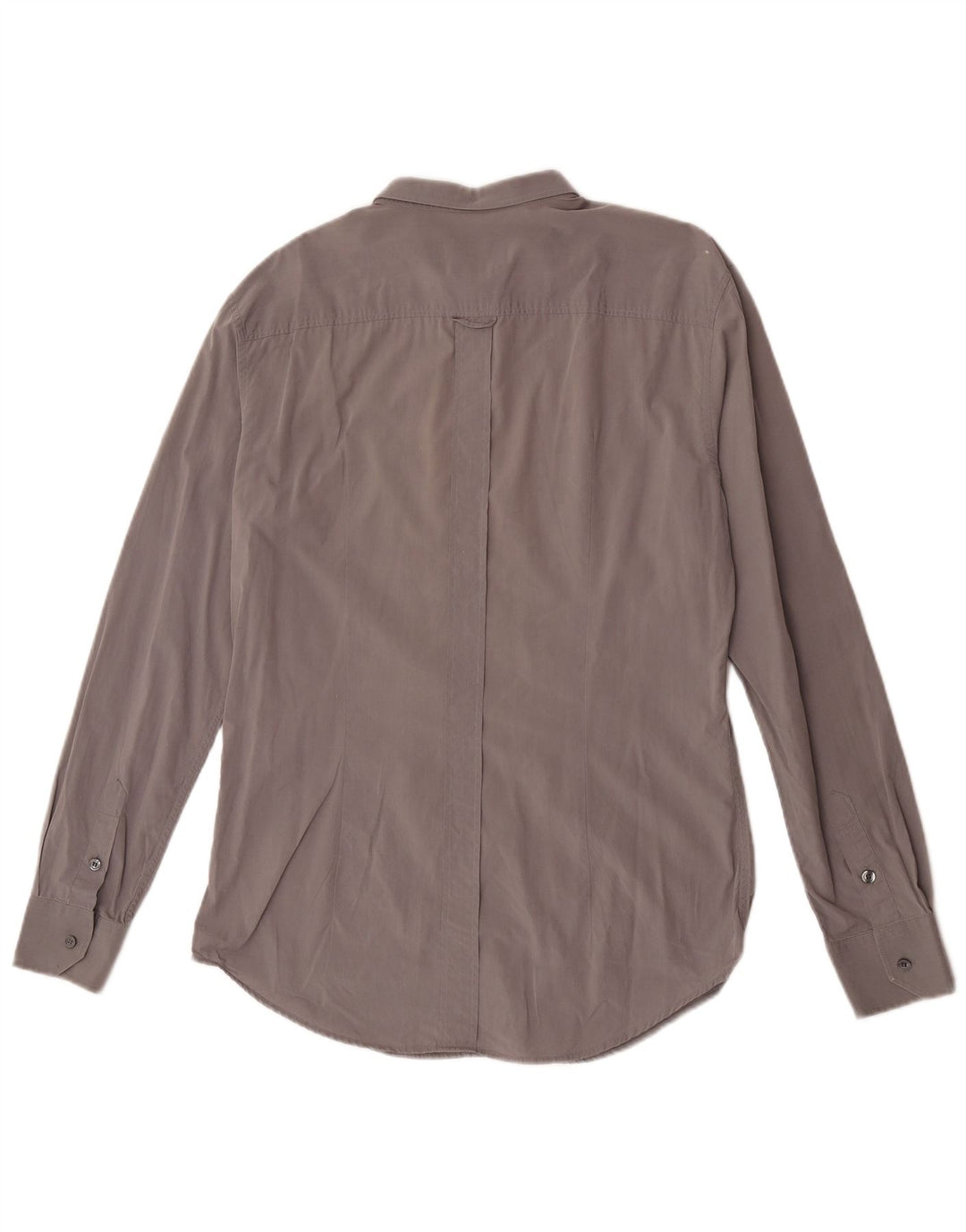 Dolce & Gabbana Mens Slim Shirt IT 52 Large Grey Cotton