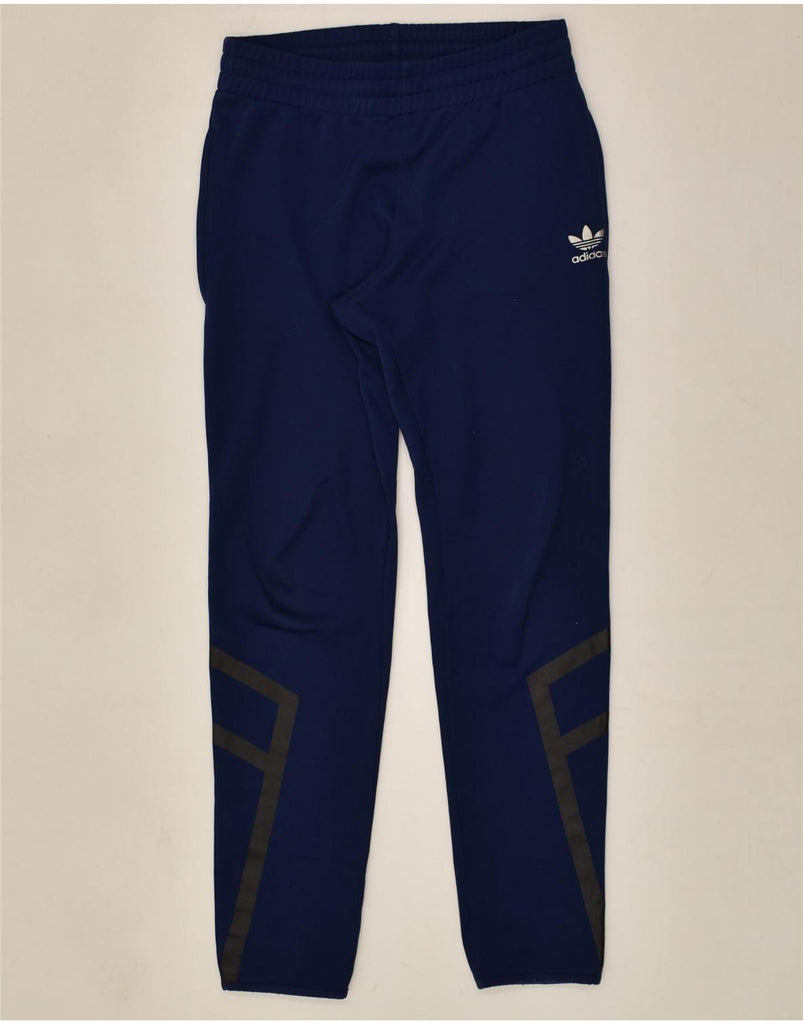 ADIDAS Mens Tracksuit Trousers Medium Blue Polyester | Vintage Adidas | Thrift | Second-Hand Adidas | Used Clothing | Messina Hembry 