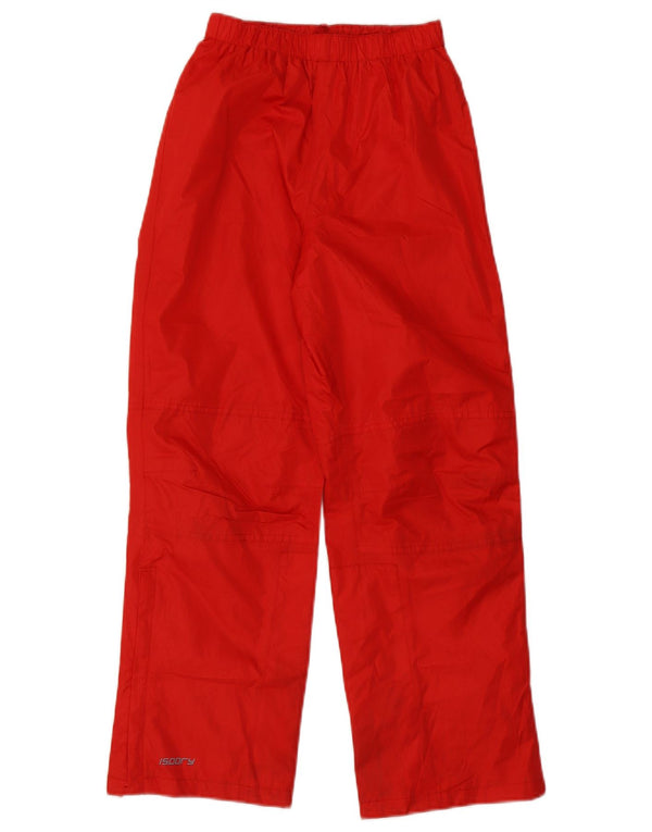 Mountain Warehouse Boys Waterproof Trousers 11-12 Years Red Polyester