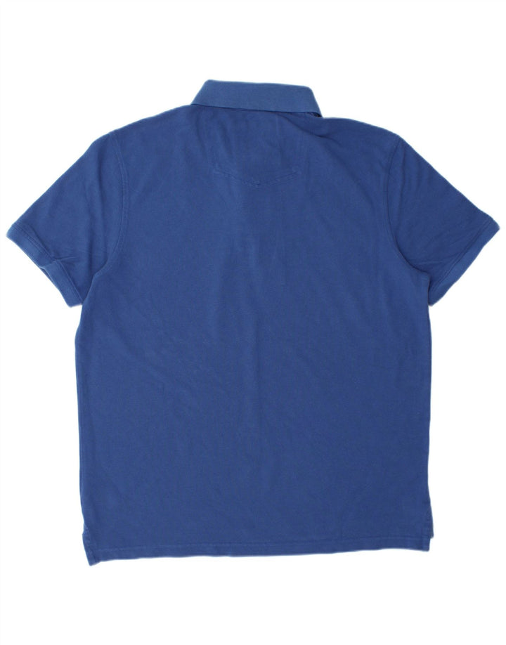 Fat Face Mens Polo Shirt XL Blue Cotton