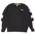 Puma Mens Graphic Sweatshirt Jumper Medium Black Colourblock
