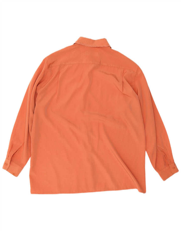 Cacharel Womens Shirt Blouse UK 16 Large Orange Polyester