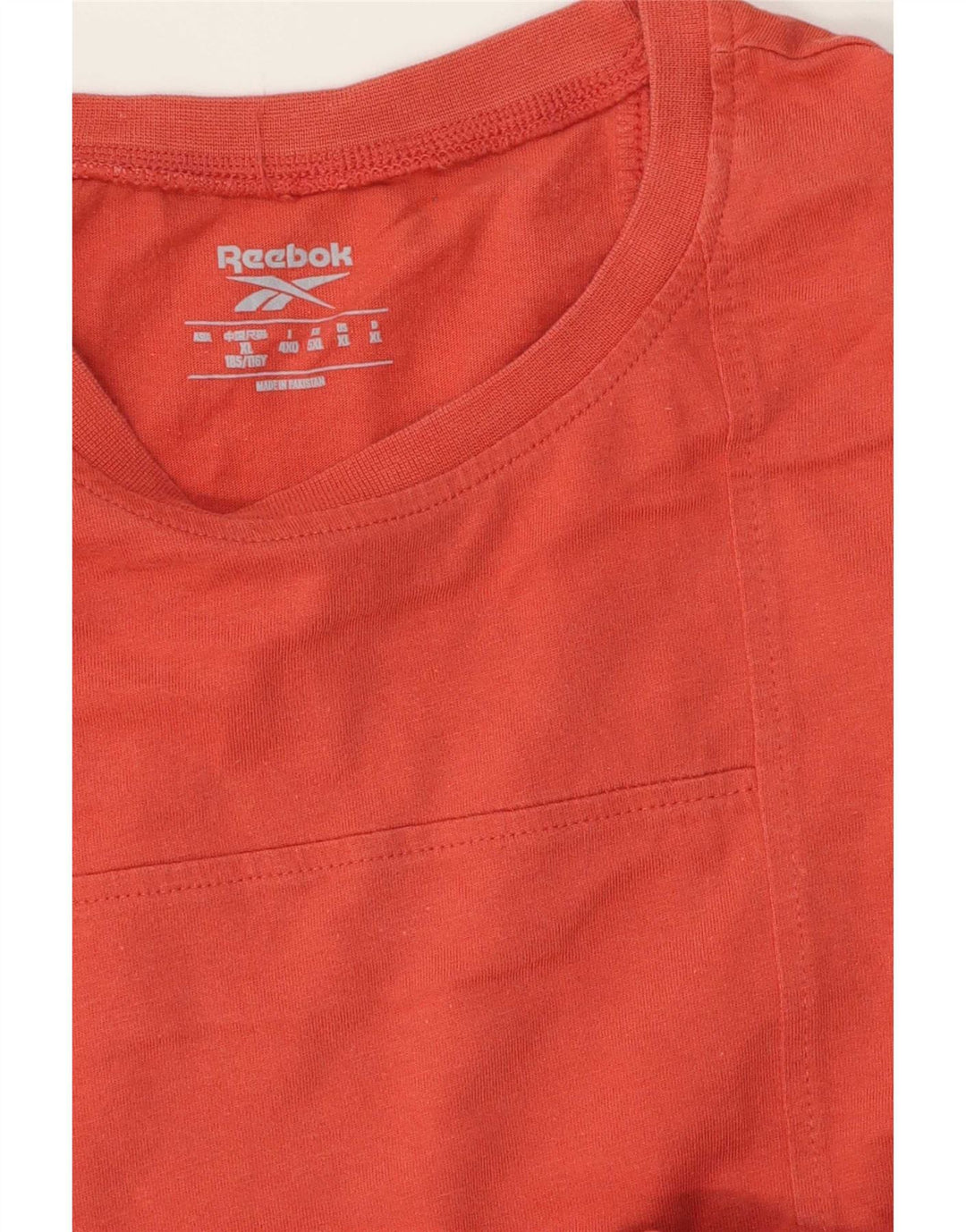 Reebok Mens T-Shirt Top XL Orange