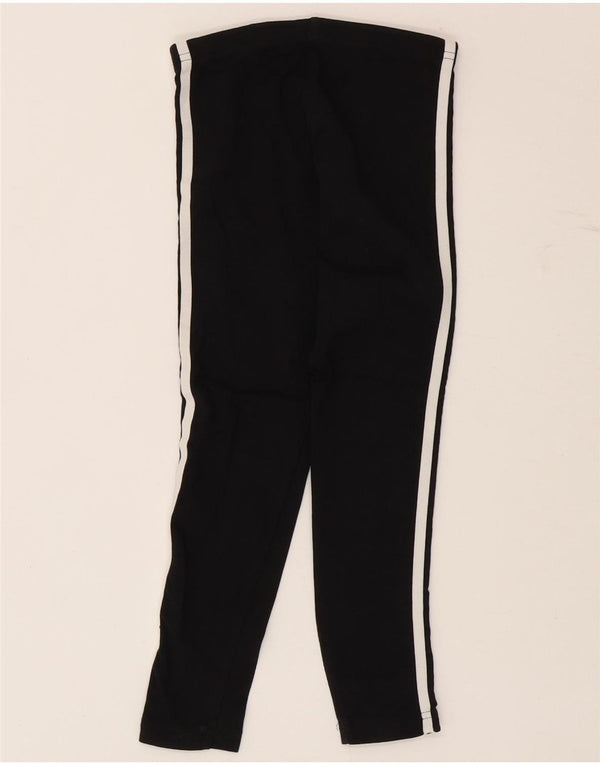 Adidas Girls Leggings 7-8 Years Black Cotton