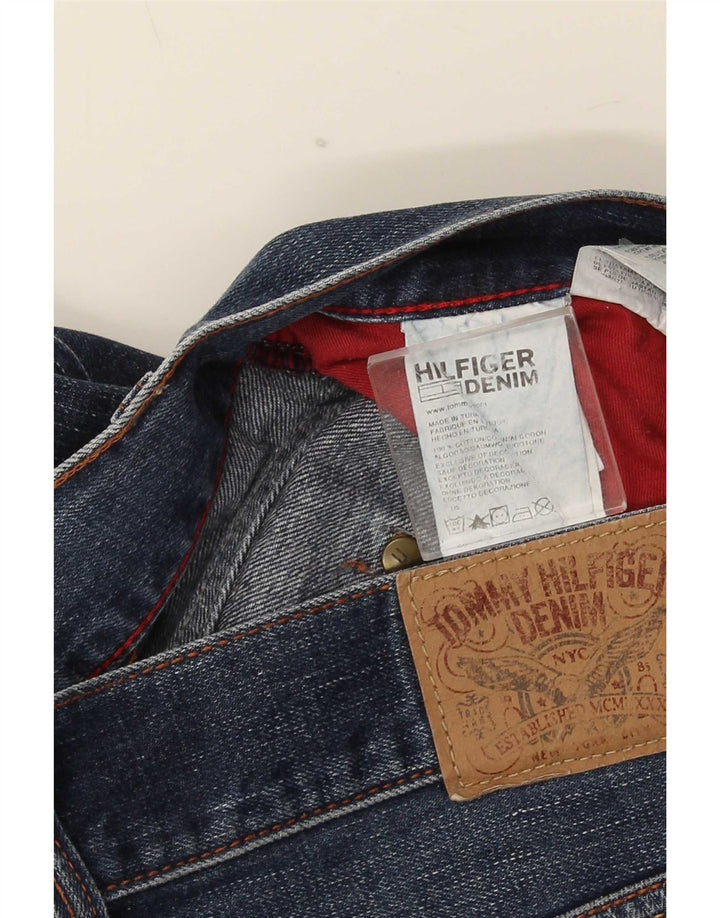 Tommy Hilfiger Mens Bootcut Jeans W38 L29 Navy Blue Cotton