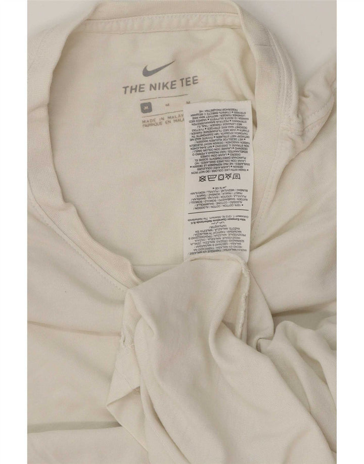Nike Mens T-Shirt Top Medium White Cotton