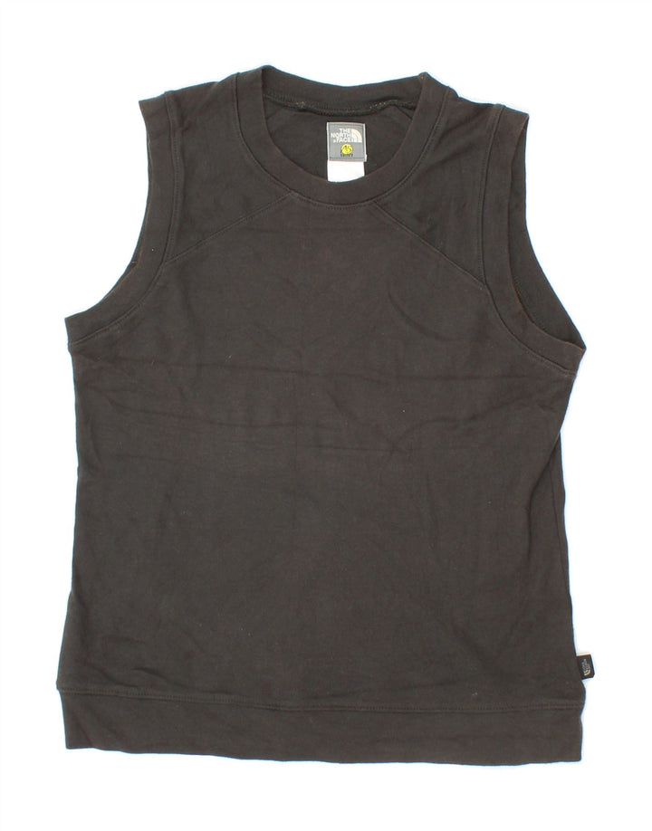 THE NORTH FACE Womens Vest Top UK 14 Large Black Cotton