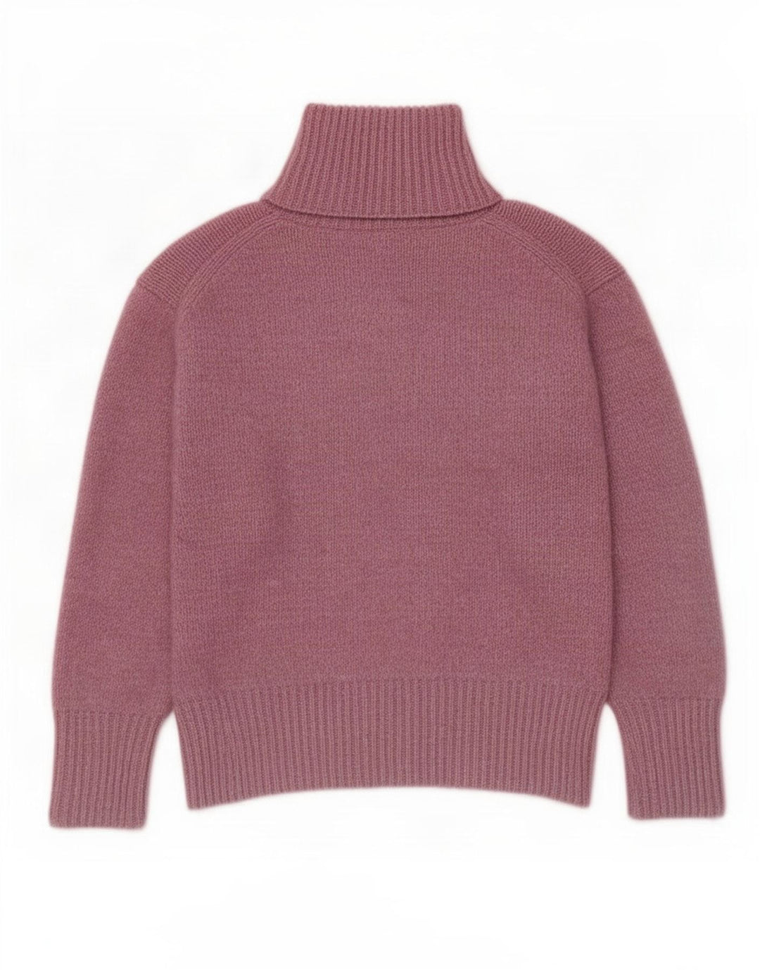 Zara Womens Oversized Roll Neck Jumper Sweater UK 14 Medium Pink Polyester