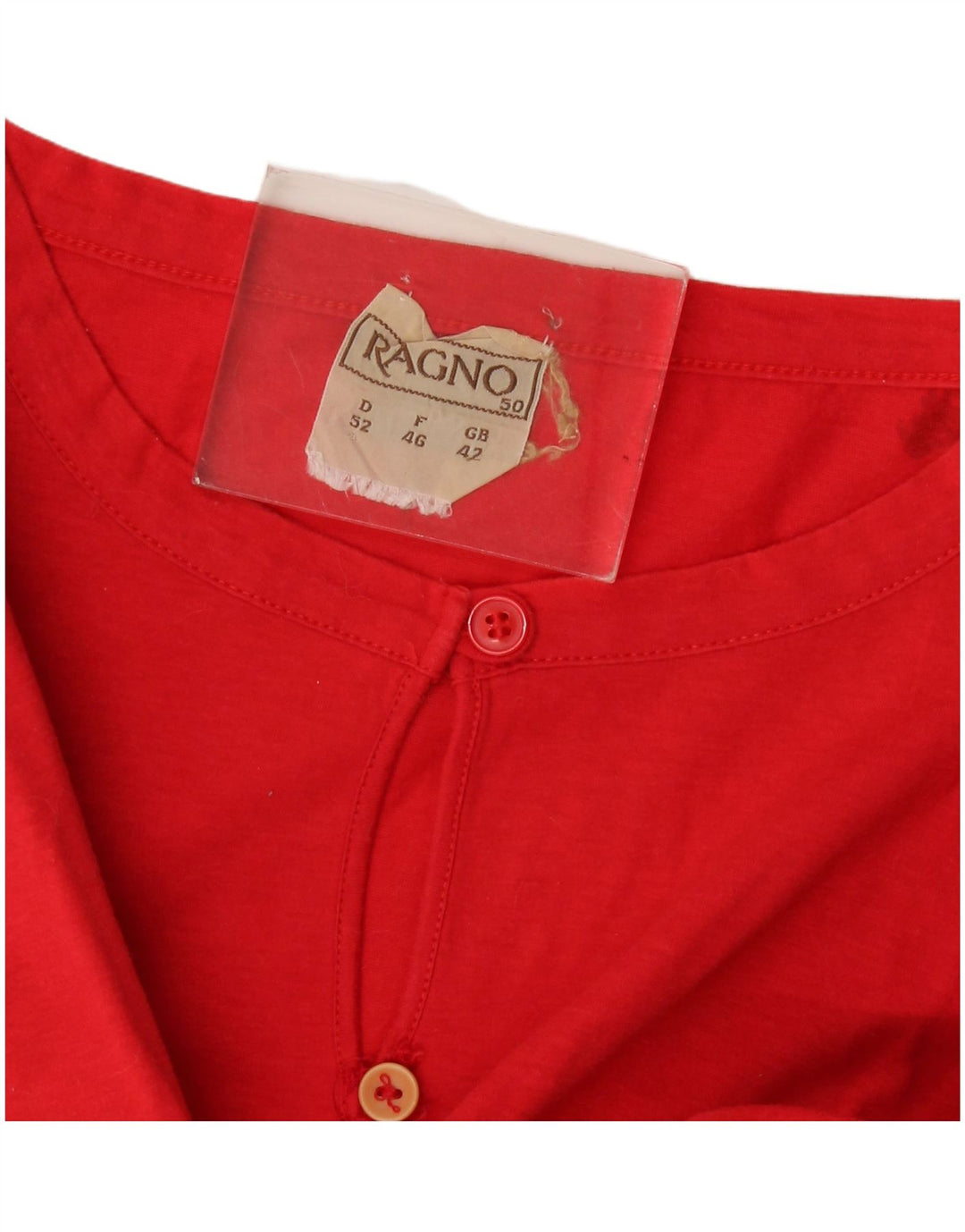 Ragno Womens T-Shirt Top EU 46 XL Red Floral